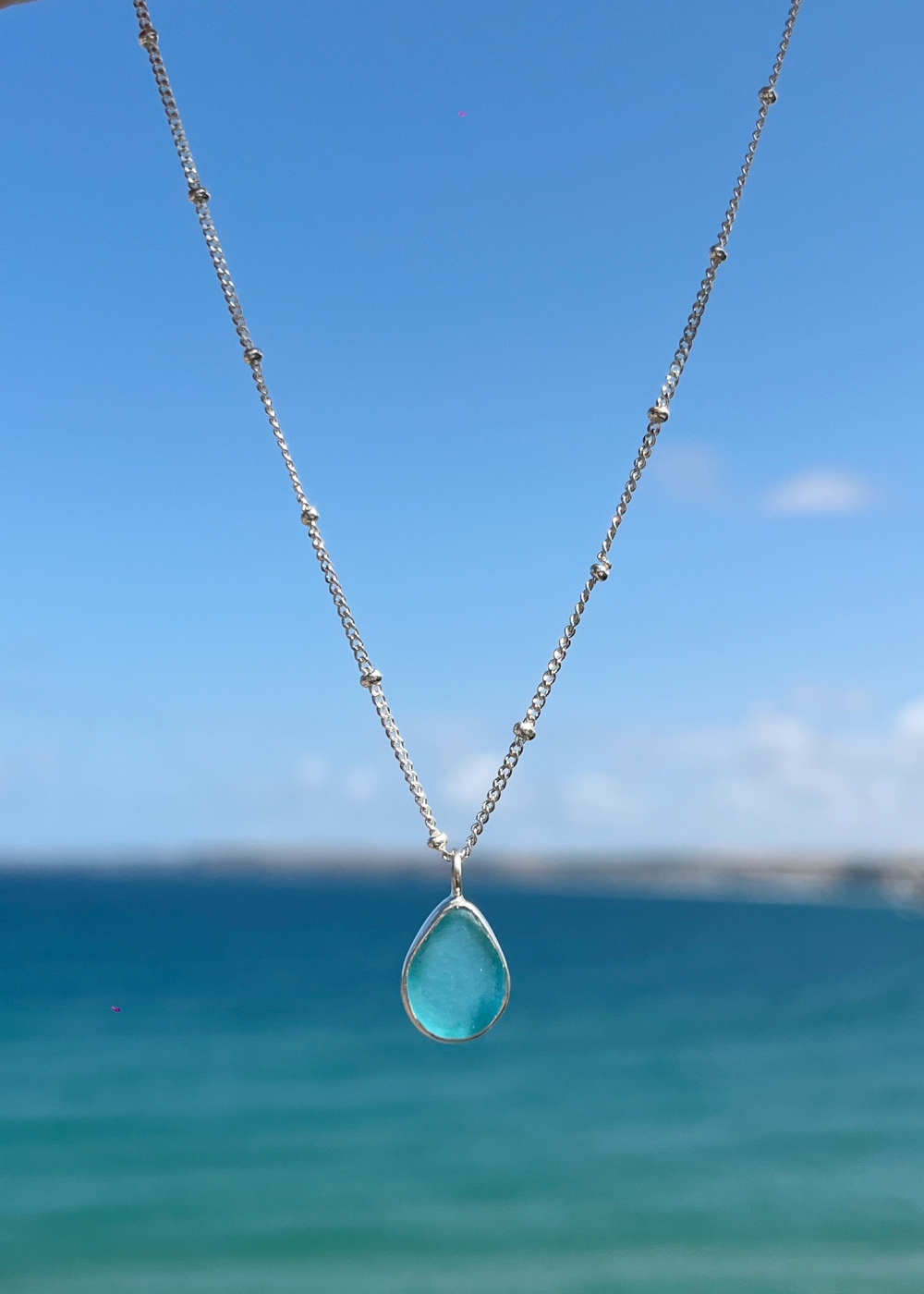 Seaglass Droplet Necklace