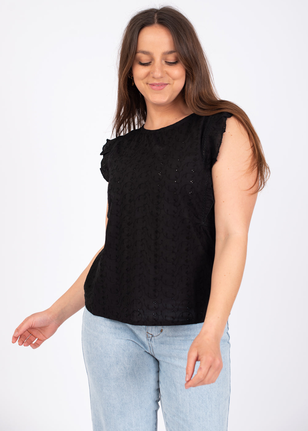 Prtpyrite Ruffle Sleeve Top by Protest