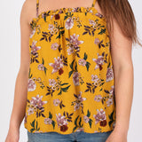 Prtadira Spaghetti Top in Tumeric Yellow by Protest