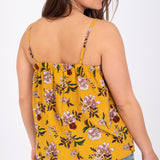 Prtadira Spaghetti Top in Tumeric Yellow by Protest