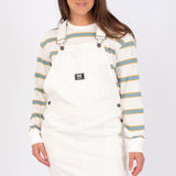 Ground Work Skirt Overalls in Marshmallow White by Vans