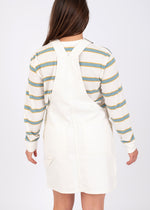 Ground Work Skirt Overalls in Marshmallow White by Vans
