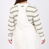 Ground Work Skirt Overalls in Marshmallow White by Vans