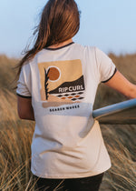 Colour Block Ringer Tee in Vintage White by Rip Curl