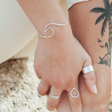 Whipsiderry Wave Silver Bracelet by Sadie Jewellery