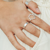 Thin Mermaid Scale Sterling Silver Ring by Sadie Jewellery