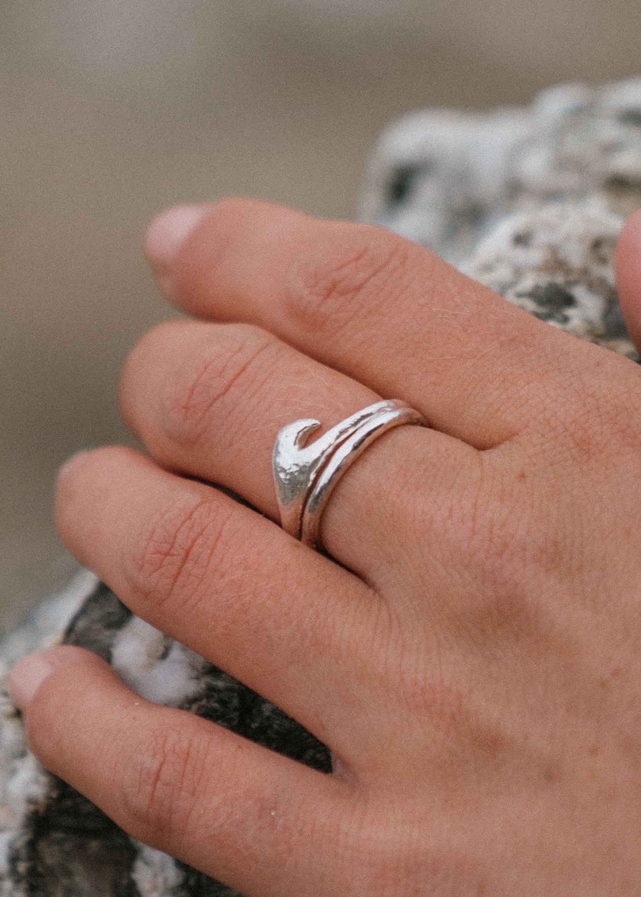 Load image into Gallery viewer, Swell Wave Ring by DaisyV Jewellery
