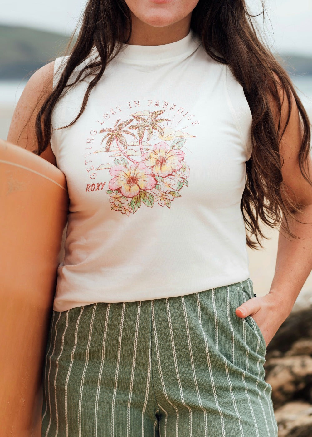 Roxy Getting Lost Sleeveless Tee Roxy Getting Lost Sleeveless Tee