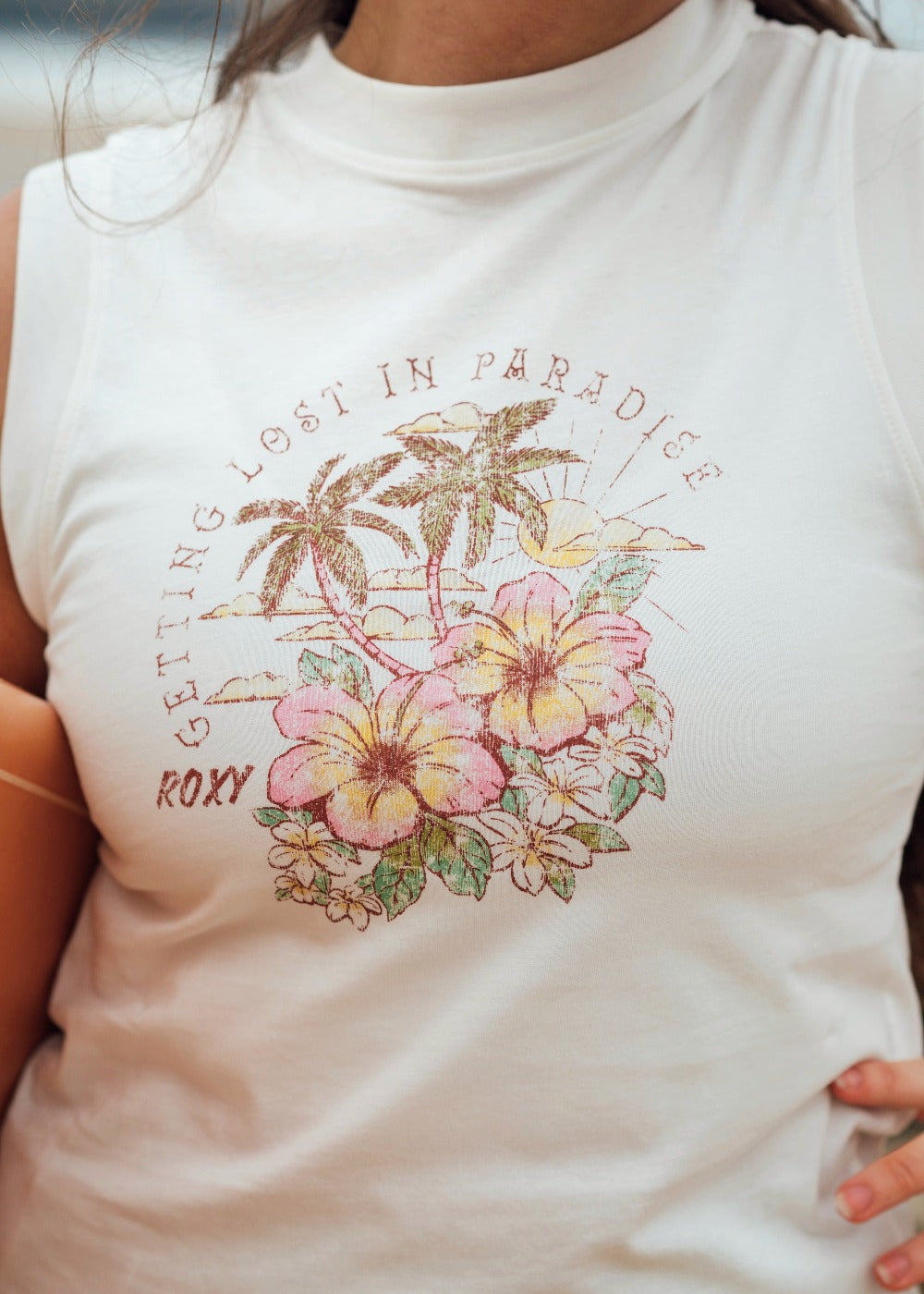 Roxy Getting Lost Sleeveless Tee Roxy Getting Lost Sleeveless Tee