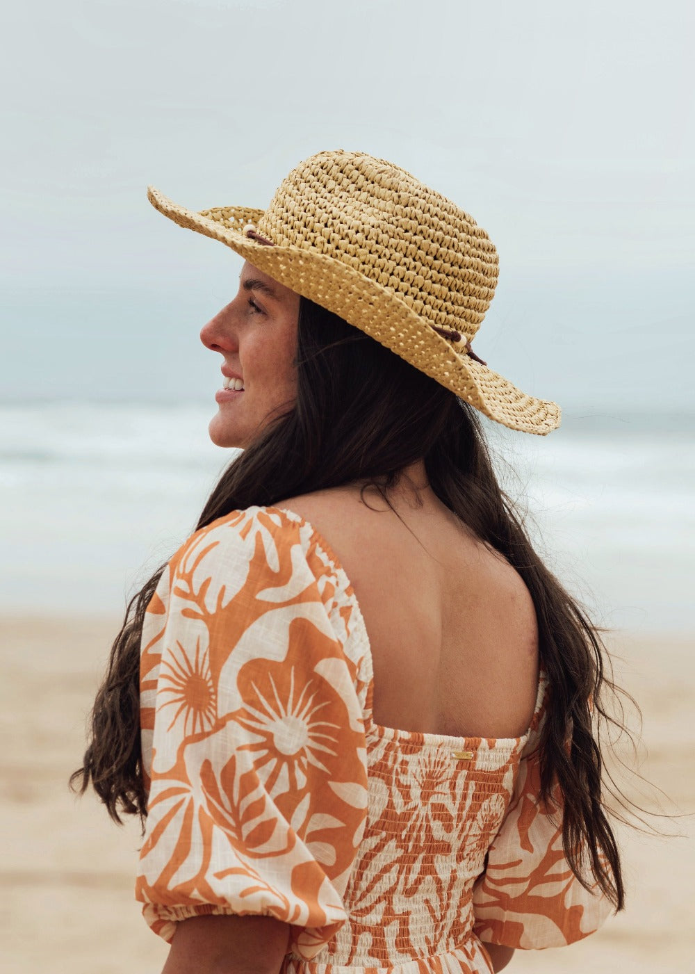 Cherish Summer Straw Cowboy Hat by Roxy