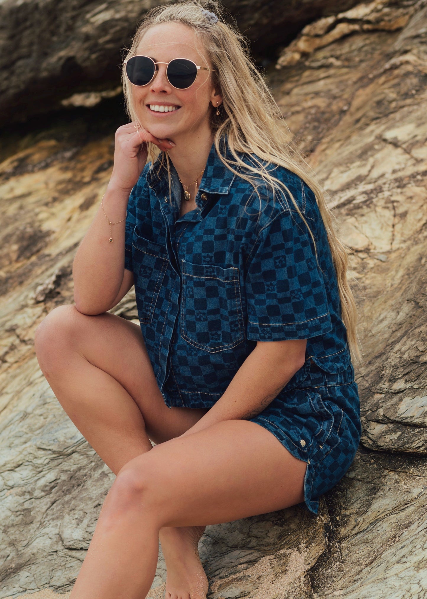 Blue Wave Club Denim Shirt