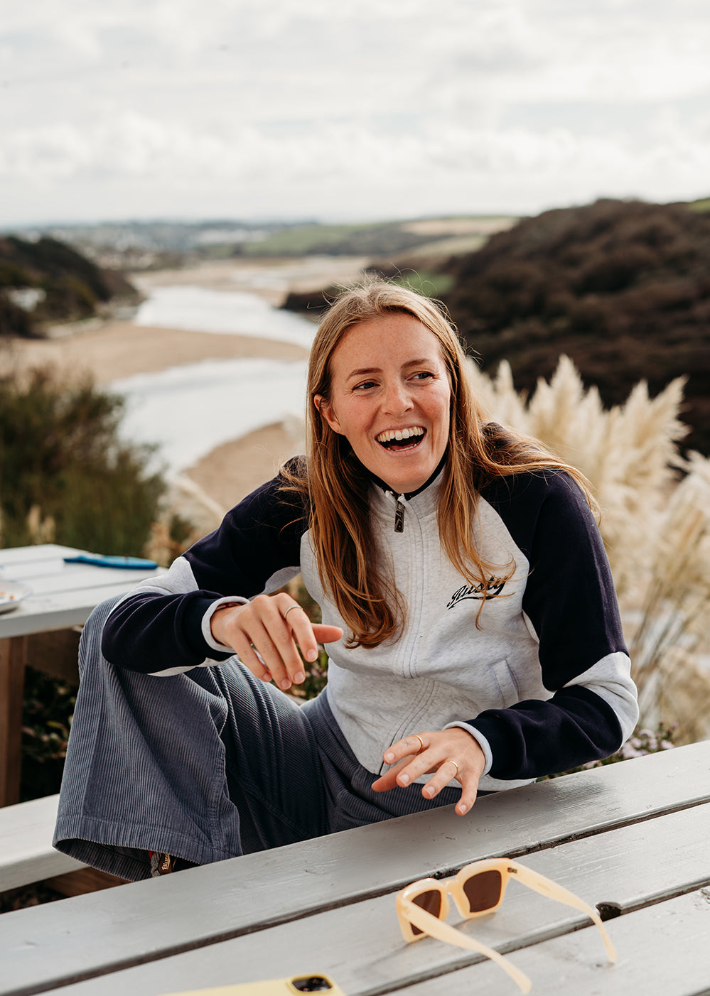 Day Dreamer Funnel Neck Zip Up