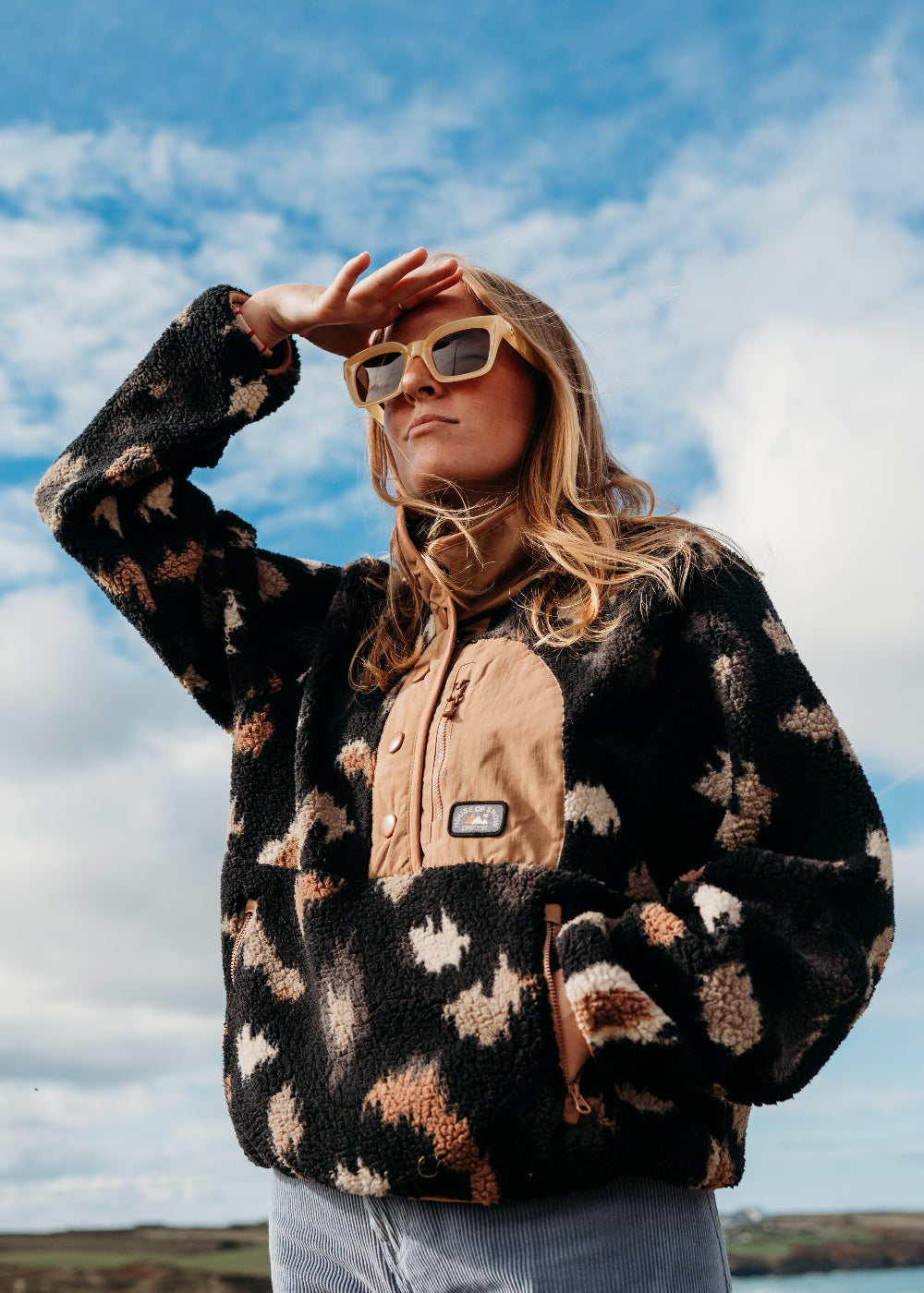 Xena Outdoor Quarter Button Fleece
