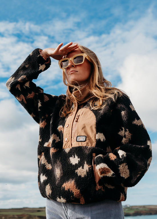 Xena Outdoor Quarter Button Fleece