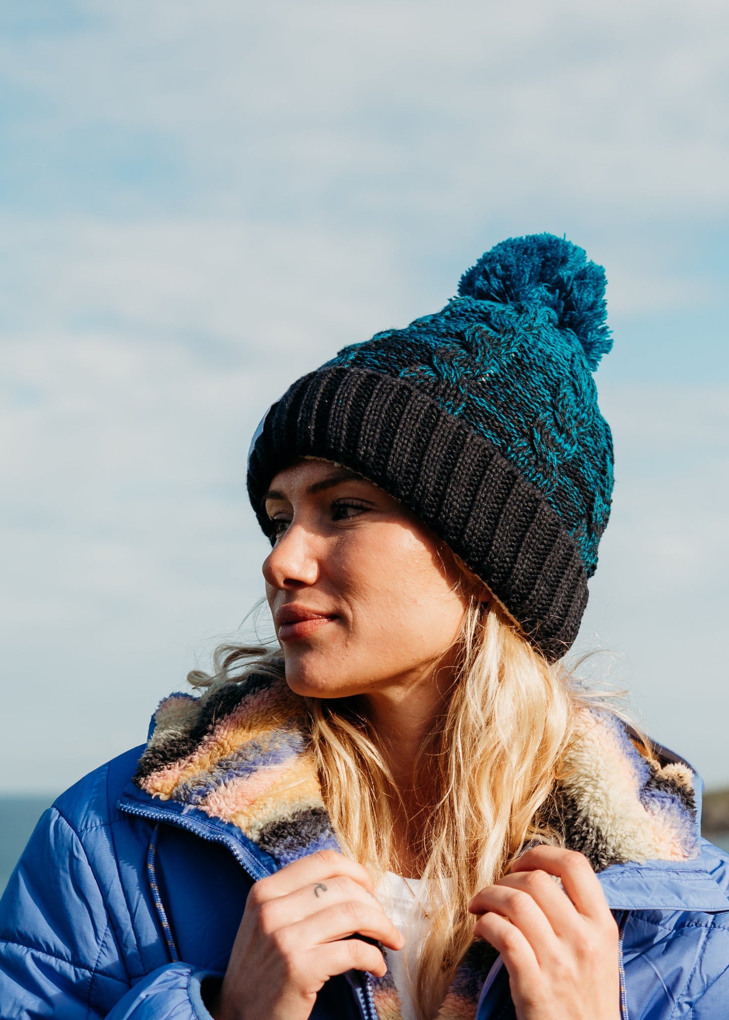 Vitamin Sea Pom Pom Beanie