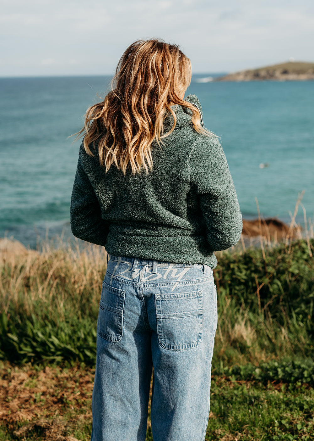 Riri Fleece Jacket in Glacial Blue