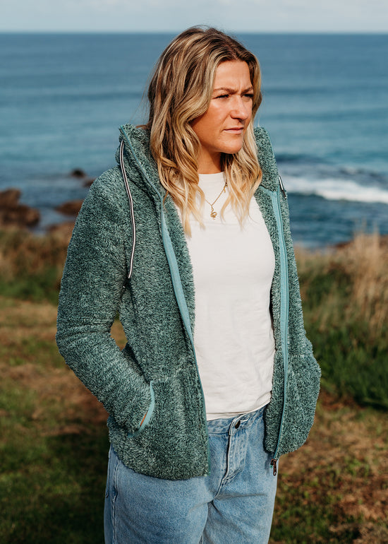 Riri Fleece Jacket in Glacial Blue