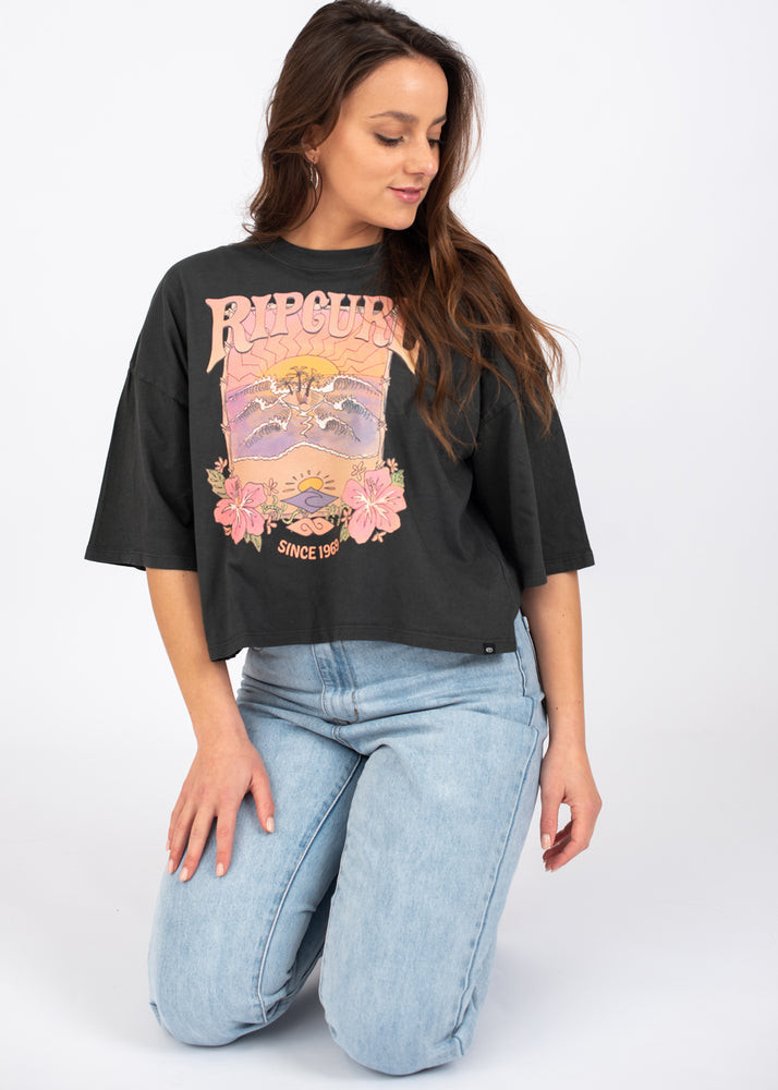 Barrelled Heritage Crop Tee by lovers Curl – A Rip ocean | Beach Boutique The for shop