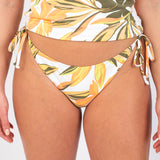 Beach Classics Tie-Side Bikini Bottoms in White Tropics by Roxy
