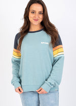 Surf Revival Raglan Sweatshirt in Navy by Rip Curl