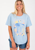 Prtesse Tee in Chambray Blue by Protest