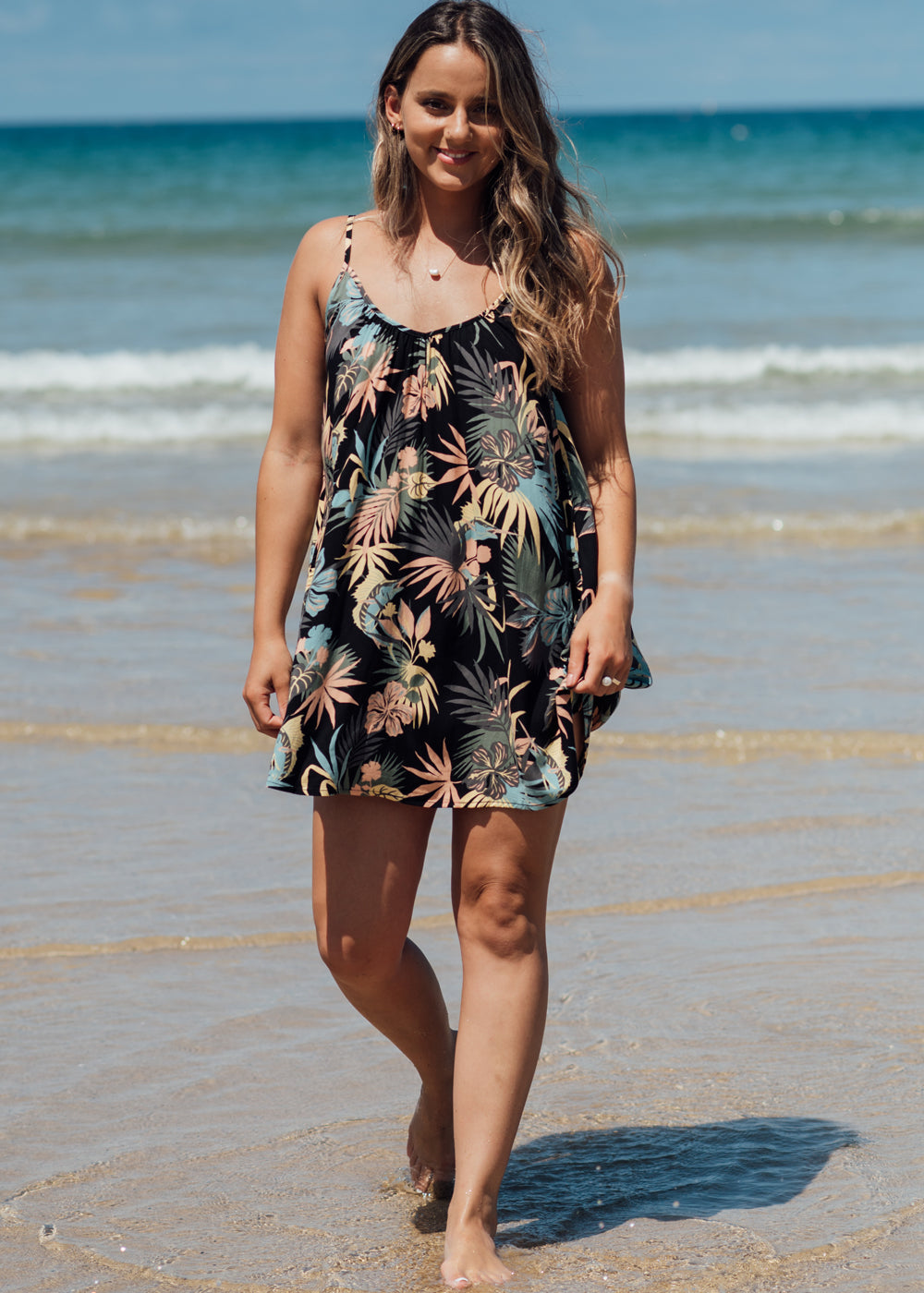 Salty Crew Desert Island Dress in Black The Beach Boutique A Shop For Ocean Lovers