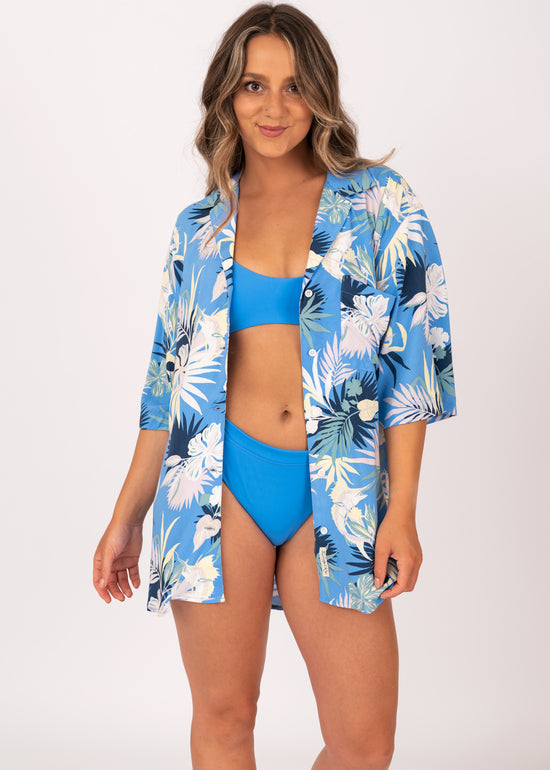 Desert Island Cover Up in Bahama Blue by Salty Crew – The Beach