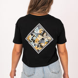 Tippet Tropical Crop Tee in Black by Salty Crew