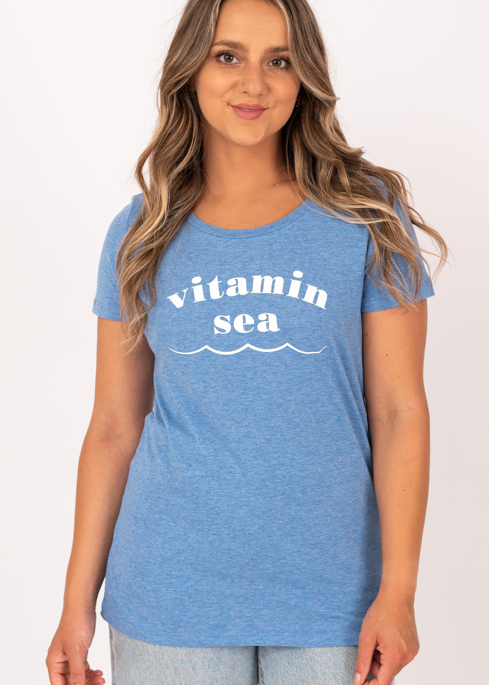 Vitamin Sea Organic Cotton Tee in Summer Blue – The Beach Boutique | A ...