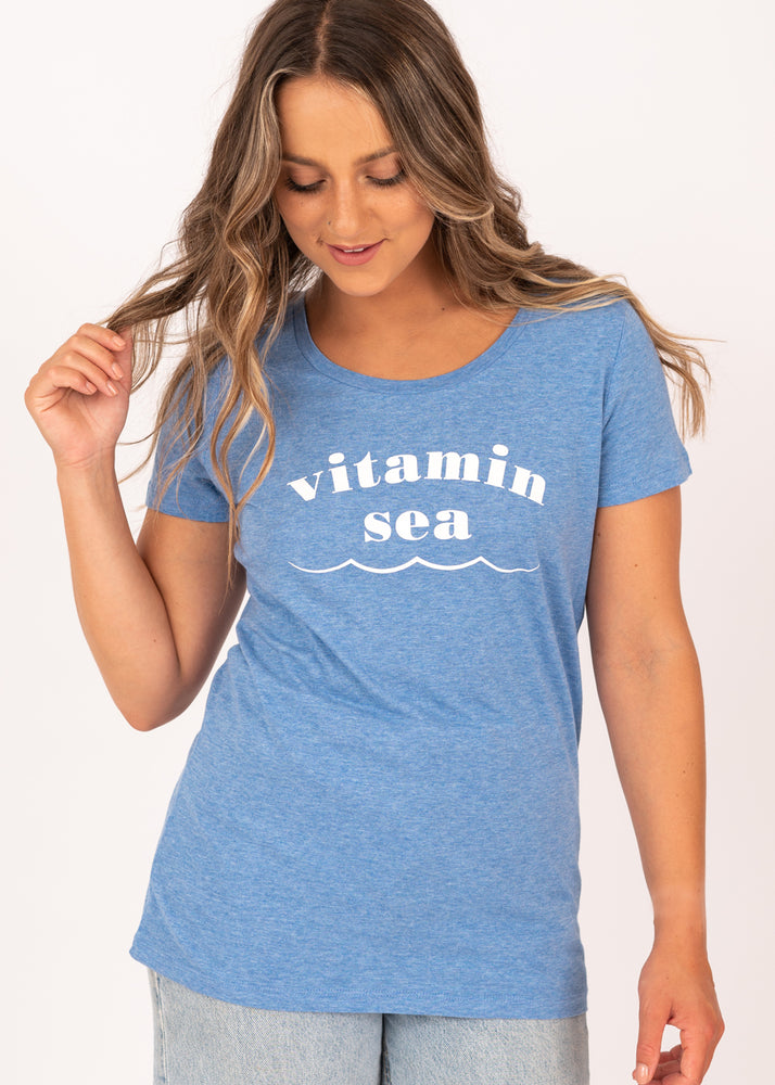 Vitamin Sea Organic Cotton Tee in Summer Blue – The Beach Boutique | A ...