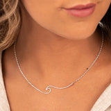 Whipsiderry Wave Sterling Silver Necklace by Sadie Jewellery