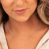 Whipsiderry Wave Sterling Silver Necklace by Sadie Jewellery