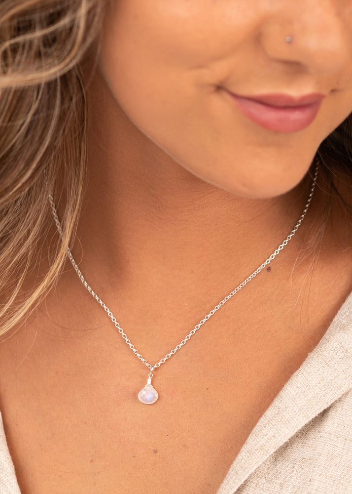 Moonstone Pendant Necklace by Sadie Jewellery
