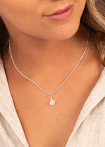 White Rainbow Moonstone Gemstone Pendant Sterling Silver Necklace by Sadie Jewellery made in Cornwall, UK