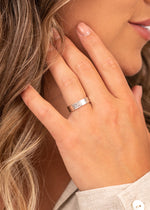 Thin Glimmer Sterling Silver Ring by Sadie Jewellery