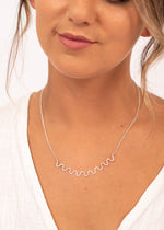 Ripple Wave Sterling Silver Necklace by Sadie Jewellery
