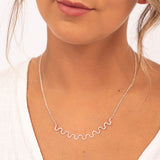 Ripple Wave Sterling Silver Necklace by Sadie Jewellery