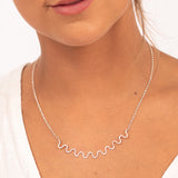 Ripple Wave Sterling Silver Necklace by Sadie Jewellery