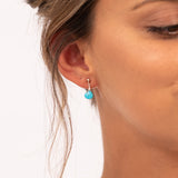Turquoise Drop Stud Earrings by Sadie Jewellery