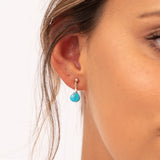 Turquoise Drop Stud Earrings by Sadie Jewellery