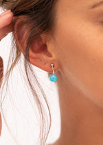 Turquoise Drop Stud Earrings by Sadie Jewellery