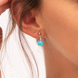 Turquoise Drop Stud Earrings by Sadie Jewellery