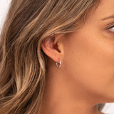 Tula Ripple Stud Hoop Earrings by One & Eight