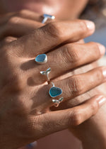 Mermaid Sterling Silver Adjustable Ring by Shimmy Bracelets