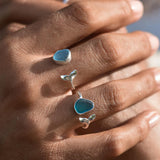 Mermaid Sterling Silver Adjustable Ring by Shimmy Bracelets