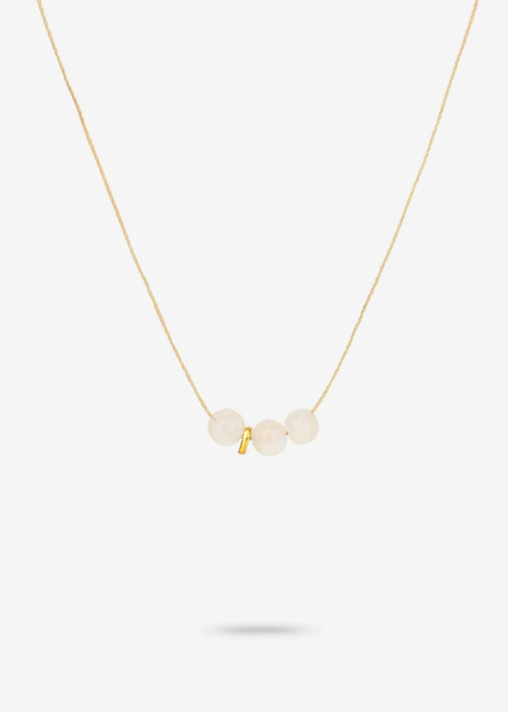 Moonstone Cord Necklace by One & Eight