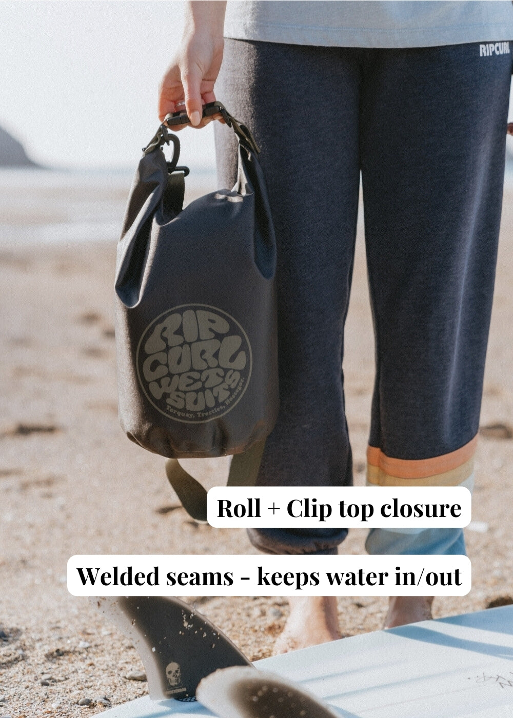 Rip Curl Surf Series 5L Barrel Bag Black The Beach Boutique A Shop For Ocean Lovers