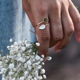 Ocean Treasure Gold Adjustable Ring by Shimmy Bracelets