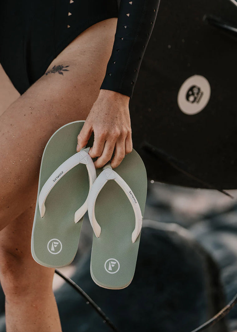 Lixi Flip Flops - Sage Green