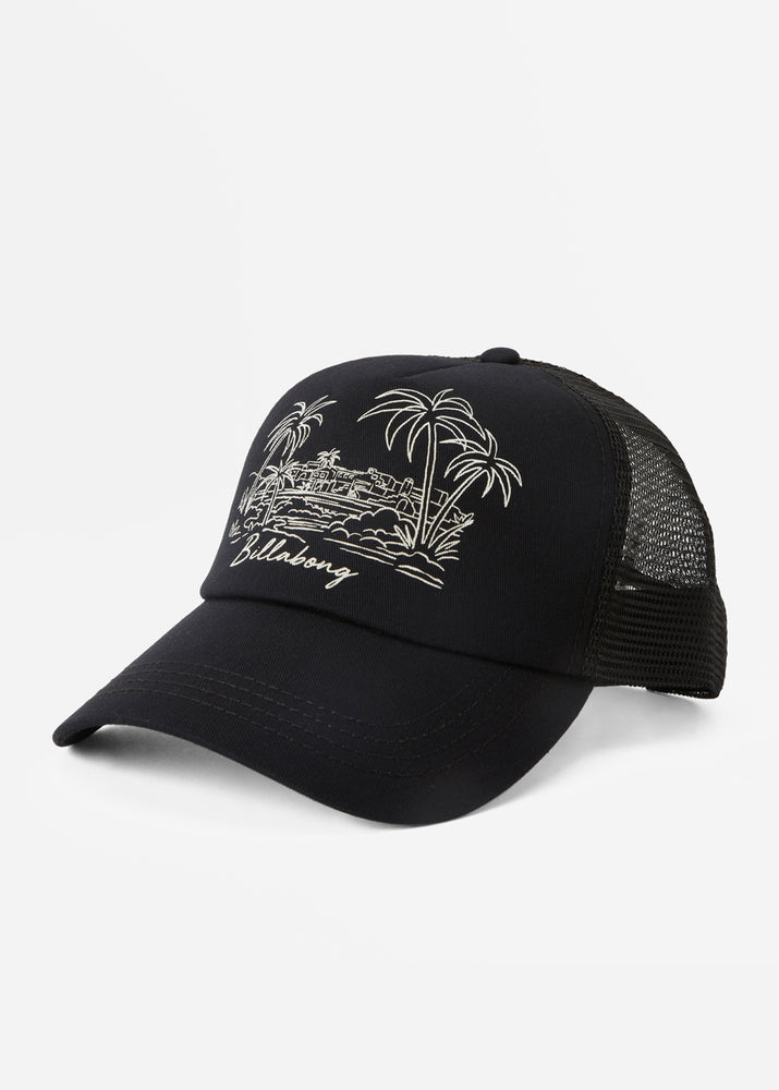 Aloha Forever Black Trucker Cap by Billabong